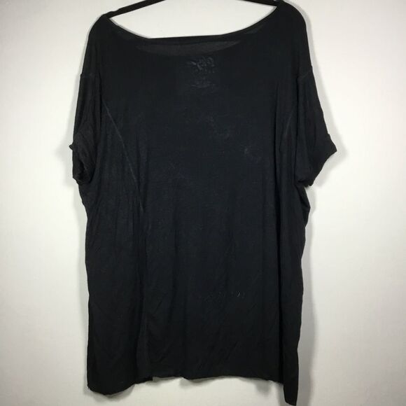 Tokyo darling big slouchy oversized lagenlook short sleeve top szS silver detail - Picture 4 of 8